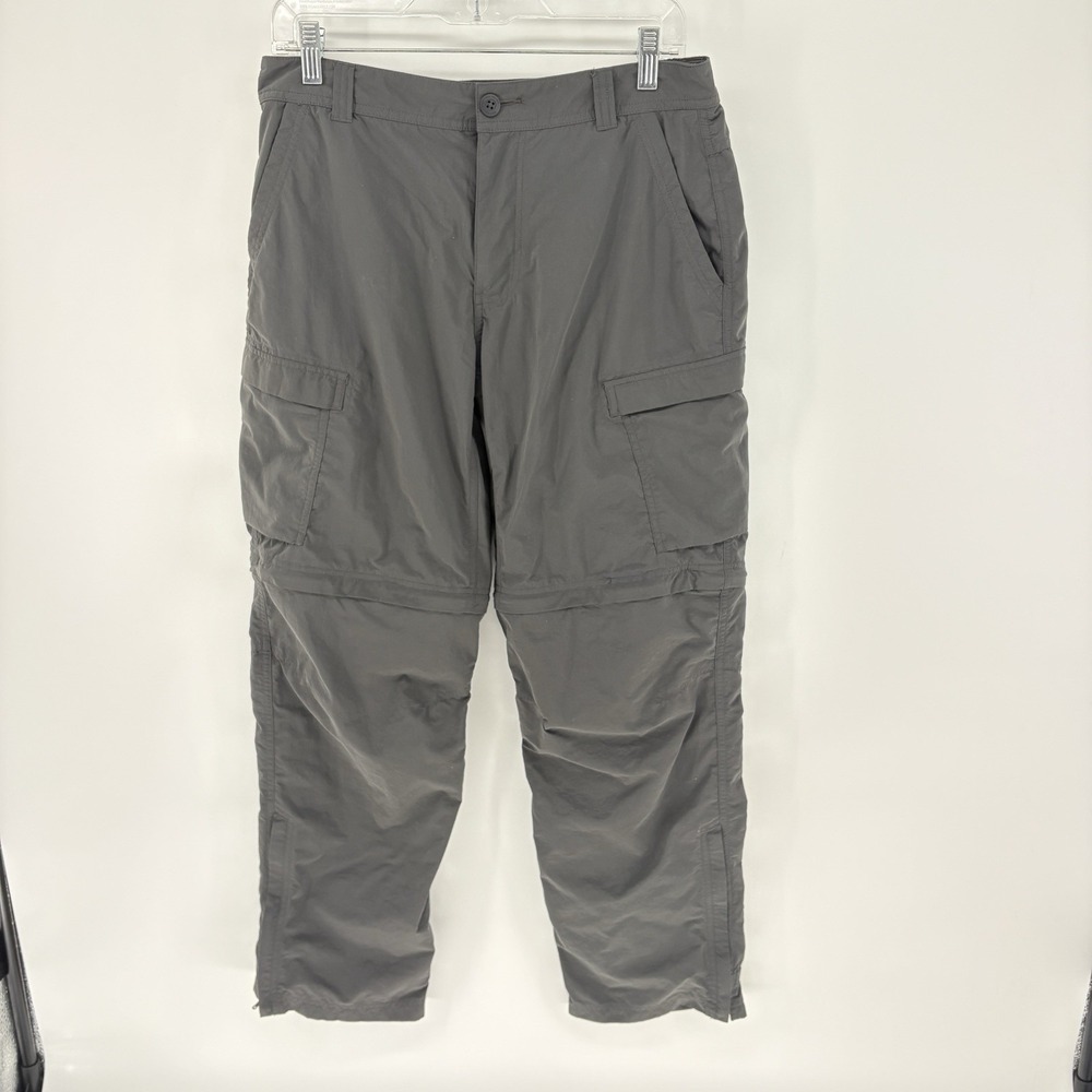 REI Co-op Convertible Cargo Hiking Pants Mens 32x30 Gray Zip Off Outdoor
